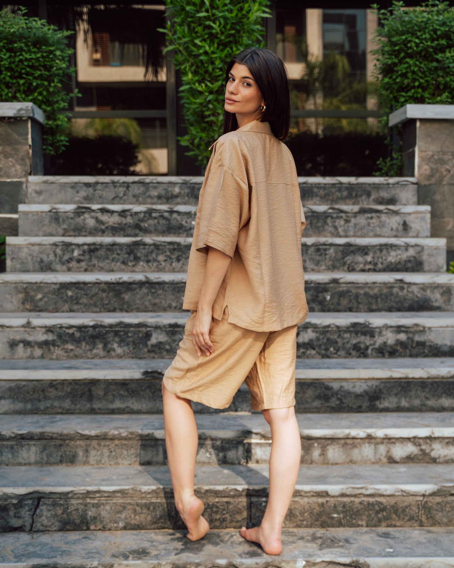 linen shorts